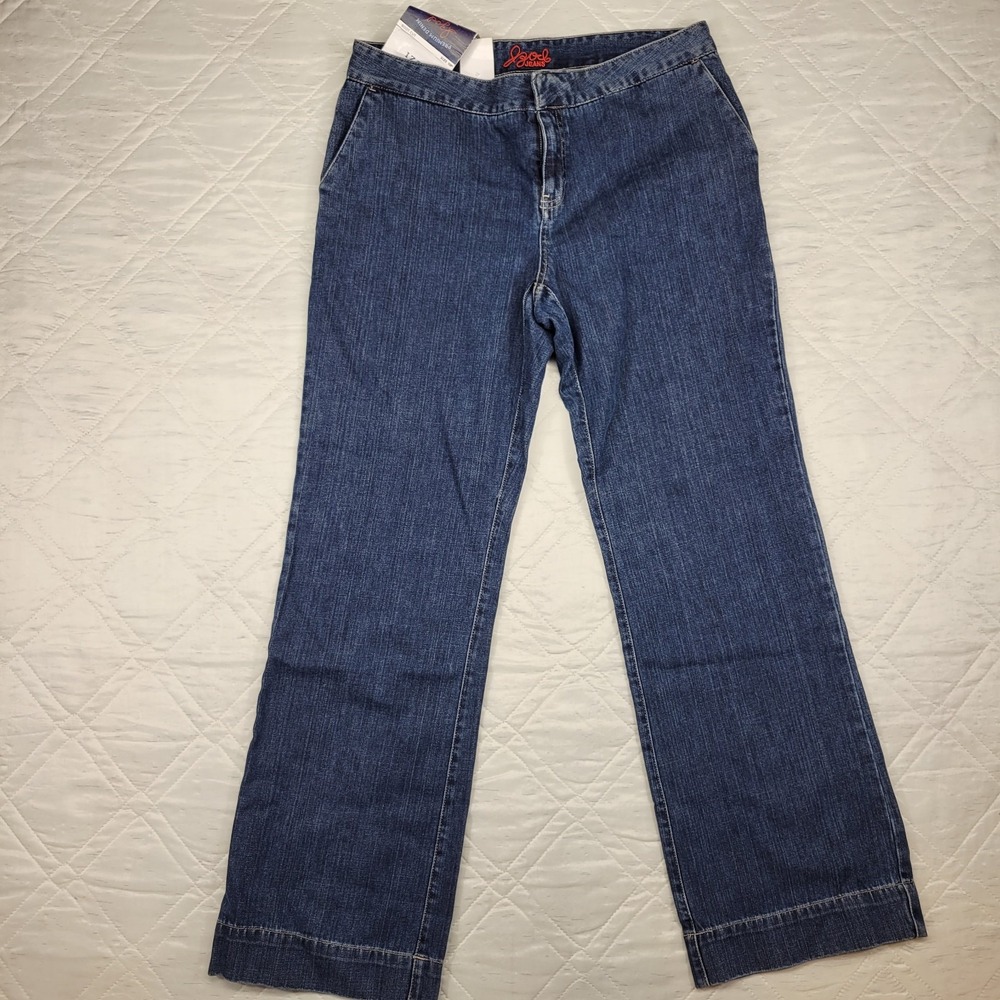 Izod Jeans Enzyme‎ Stonewash Boot Cut blue jeans size 10 P nwt